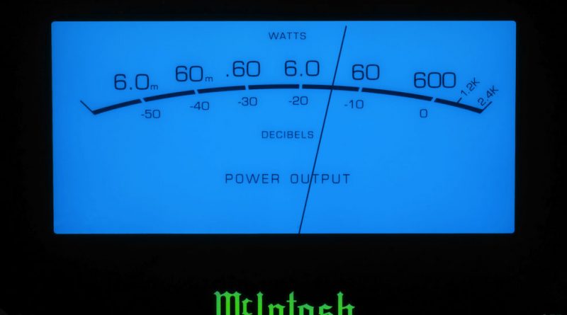 Ilustração de um galvanometro de painel do aparelho de som Mcintosh